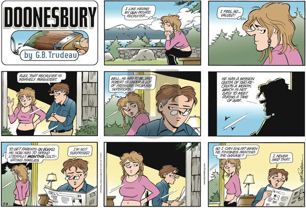Doonesbury on Sunday May 8, 2005 Comic Strip