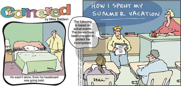 Cornered on Sunday September 4, 2011 Comic Strip
