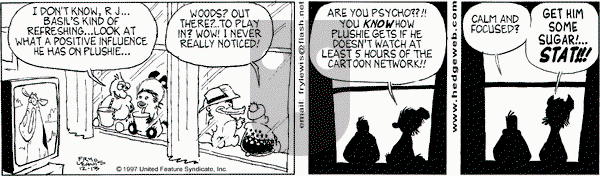 Over the Hedge on Saturday December 13, 1997 Comic Strip
