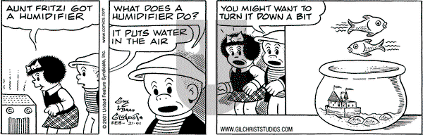 Nancy on Wednesday February 21, 2001 Comic Strip
