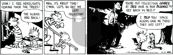 Calvin and Hobbes on Thursday October 22, 2015 Comic Strip