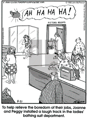 Close to Home on Tuesday April 21, 1998 Comic Strip