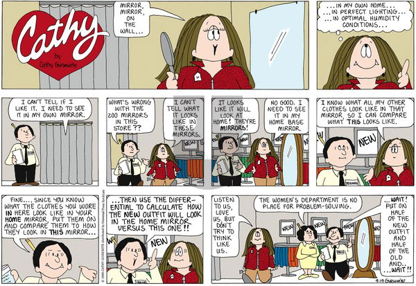 Cathy Classics on Sunday September 19, 1999 Comic Strip