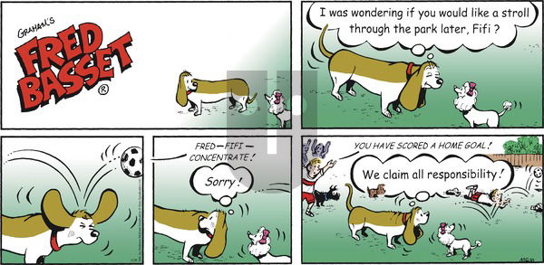 Fred Basset on Sunday March 28, 2021 Comic Strip
