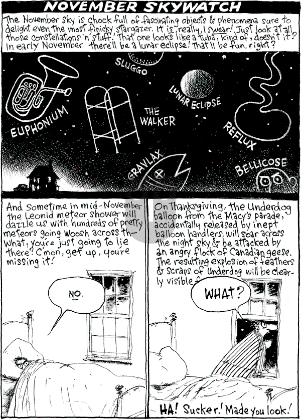 Richard's Poor Almanac on Thursday November 21, 2013 Comic Strip