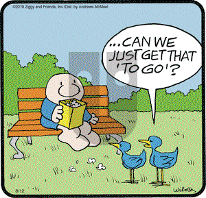 Ziggy on Monday August 12, 2019 Comic Strip