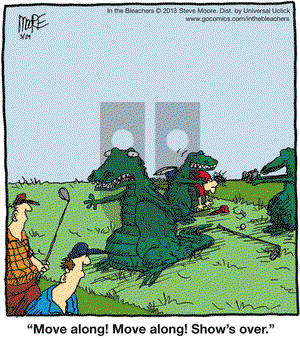 In the Bleachers on Friday March 29, 2013 Comic Strip
