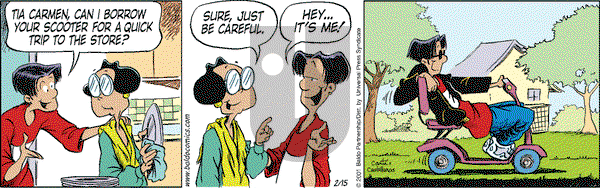 Baldo on Thursday February 15, 2001 Comic Strip