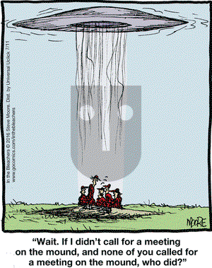 In the Bleachers on Monday July 11, 2016 Comic Strip