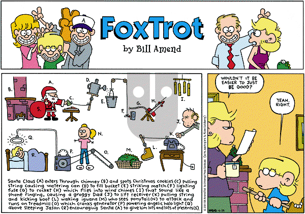 FoxTrot on Sunday December 23, 2001 Comic Strip