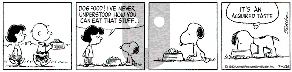 Peanuts on Thursday July 28, 1983 Comic Strip