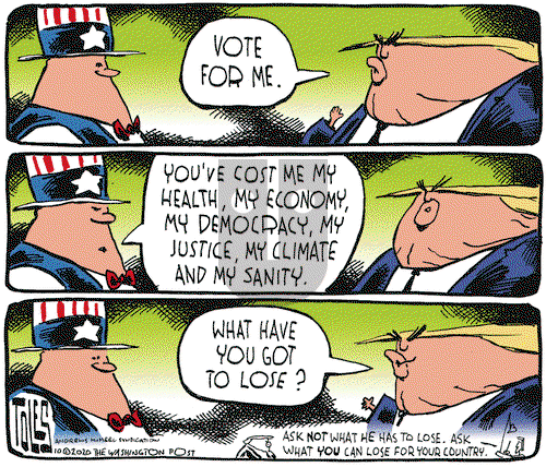 Tom Toles on Friday October 30, 2020 Comic Strip