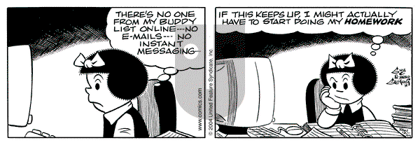 Nancy on Monday January 12, 2004 Comic Strip