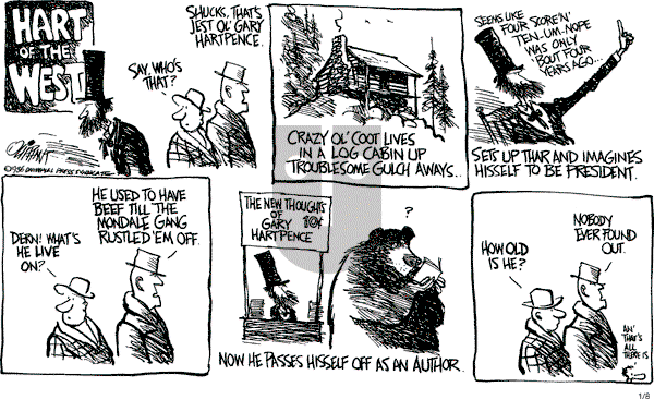 Pat Oliphant - Wednesday January 8, 1986 Comic Strip