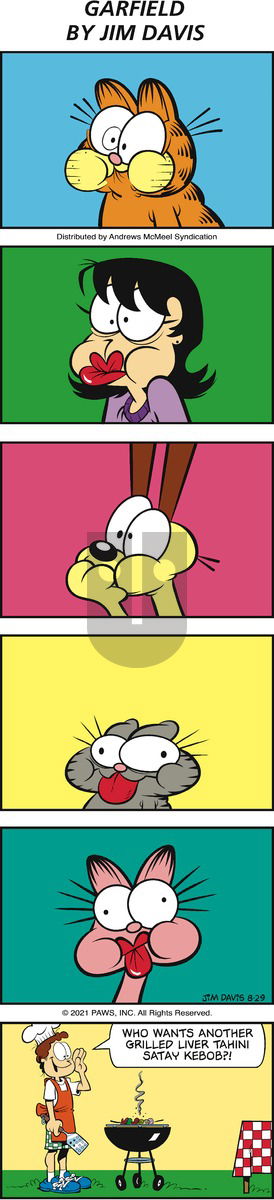 Garfield - Sunday August 29, 2021 Comic Strip