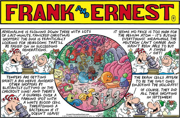 Frank and Ernest on Sunday December 23, 2012 Comic Strip