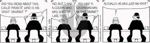 The Born Loser on Thursday November 23, 2000 Comic Strip