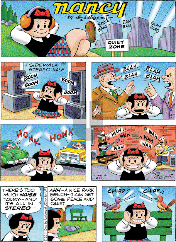 Nancy on Sunday June 19, 2011 Comic Strip
