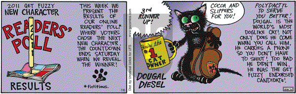 Get Fuzzy on Wednesday July 6, 2011 Comic Strip
