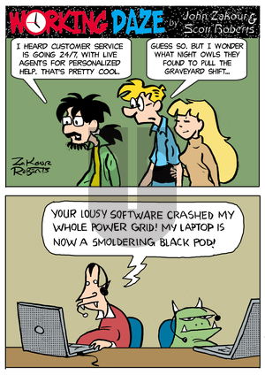 Working Daze on Wednesday April 23, 2025 Comic Strip