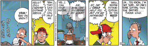 Get Fuzzy on Friday July 30, 2004 Comic Strip