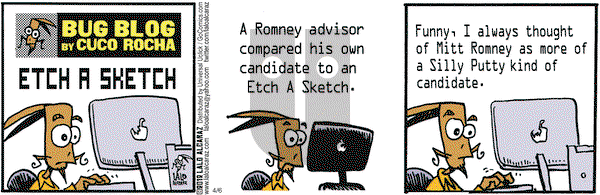 La Cucaracha on Friday April 6, 2012 Comic Strip