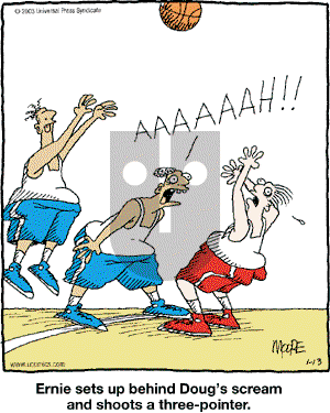 In the Bleachers on Monday January 13, 2003 Comic Strip