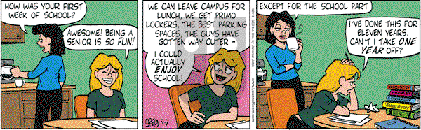 Luann on Saturday September 7, 2013 Comic Strip