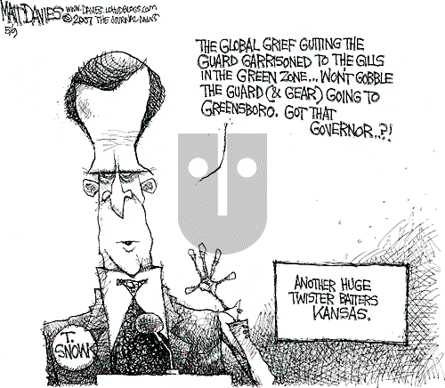 Matt Davies on Wednesday May 9, 2007 Comic Strip