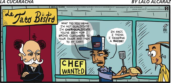La Cucaracha on Sunday August 12, 2018 Comic Strip