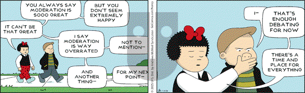 Nancy on Monday March 31, 2025 Comic Strip
