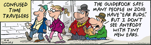 Frank and Ernest on Wednesday April 4, 2018 Comic Strip