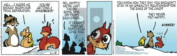 Over the Hedge on Saturday March 14, 2015 Comic Strip