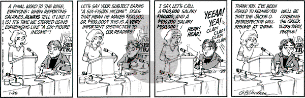 Doonesbury on Wednesday January 26, 1977 Comic Strip