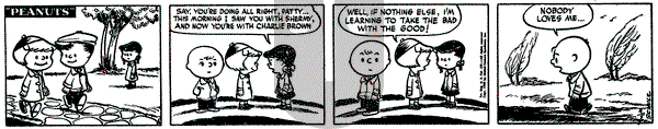 Peanuts - Saturday April 5, 1952 Comic Strip
