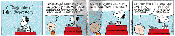 Peanuts on Thursday February 28, 2002 Comic Strip