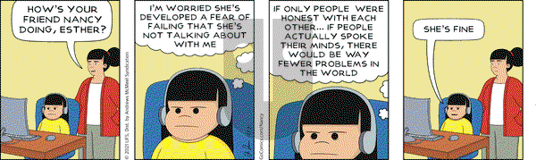 Nancy on Monday January 25, 2021 Comic Strip