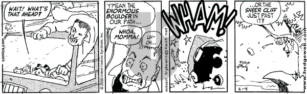 Over the Hedge on Friday February 4, 2000 Comic Strip