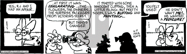 Over the Hedge on Thursday March 7, 1996 Comic Strip