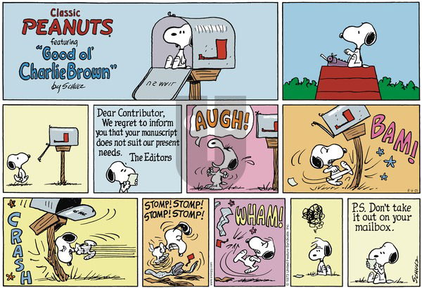 Peanuts on Sunday May 6, 2001 Comic Strip