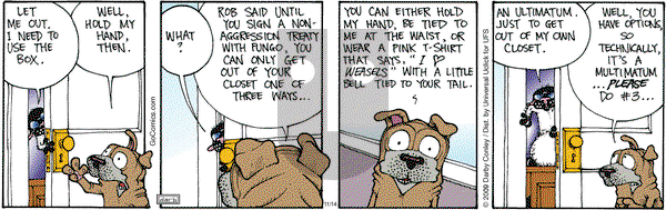 Get Fuzzy on Monday November 14, 2011 Comic Strip