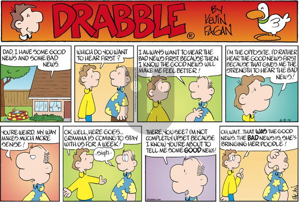 Drabble on Sunday June 8, 2014 Comic Strip