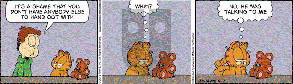 Garfield on Tuesday October 2, 2018 Comic Strip