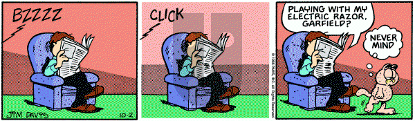 Garfield on Thursday October 2, 1986 Comic Strip