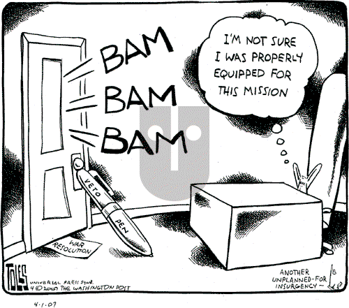 Tom Toles - Sunday April 1, 2007 Comic Strip