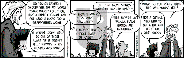 The Boondocks - Saturday July 10, 1999 Comic Strip