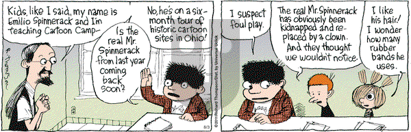 Cul de Sac on Wednesday August 3, 2016 Comic Strip