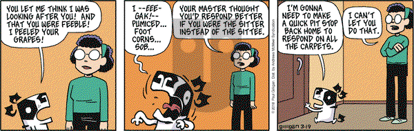 Pooch Cafe on Monday March 19, 2018 Comic Strip