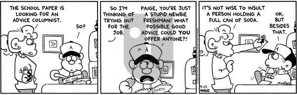 FoxTrot on Monday September 23, 2002 Comic Strip