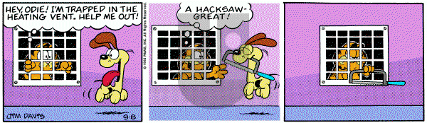 Garfield on Thursday September 8, 1983 Comic Strip